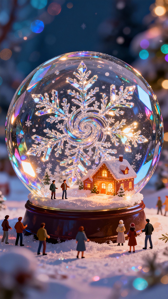 梦幻小人国 · 圣诞雪花水晶球
