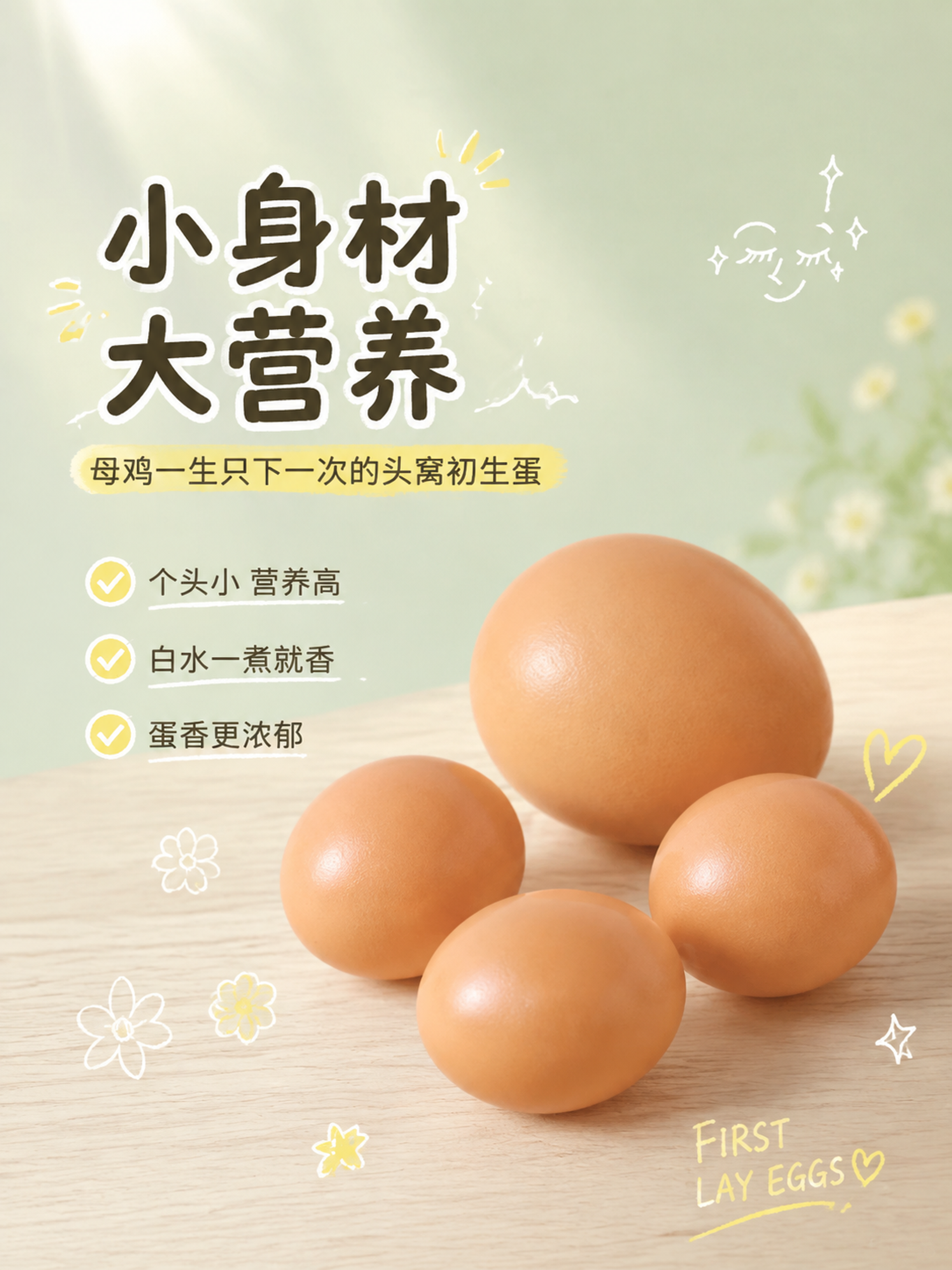 [第1张] 初生蛋详情页头图-食欲氛围主视觉海报。本张使用【图… - 图片创意预览