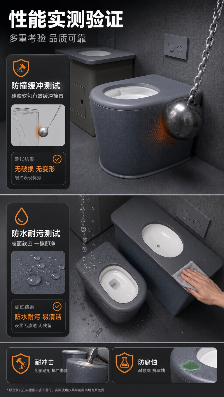 [商品] 使用【图9】落地式硅胶马桶+洗手台图，【图10】硅胶… - 图片创意预览