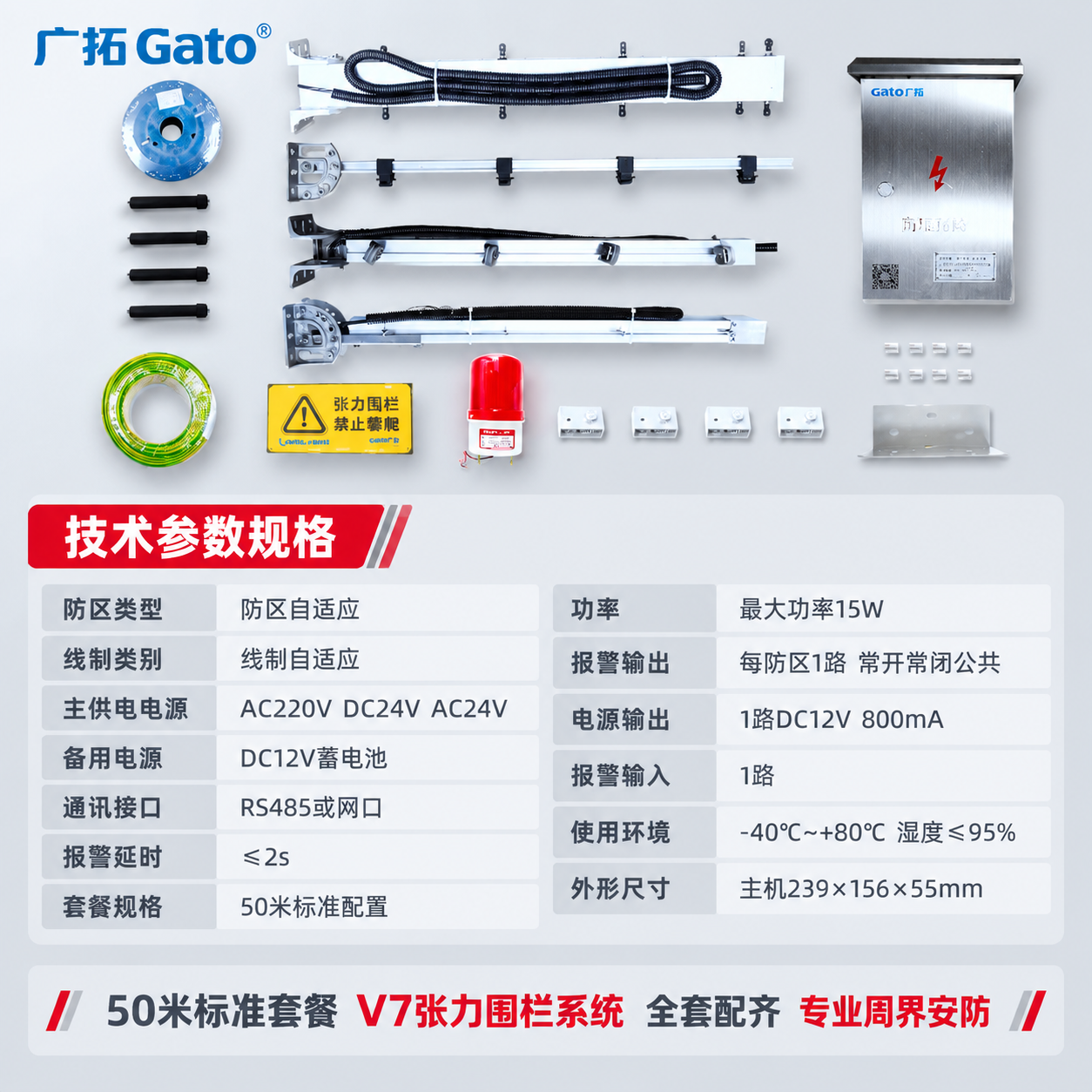 [主图-5] 技术参数总览图，主题为50米标准套餐完整技术参数… - 图片创意预览