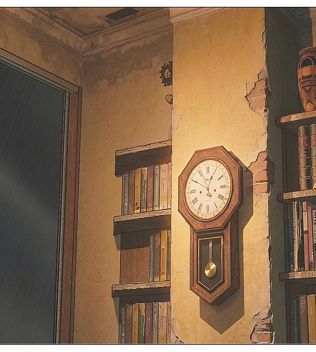 转换画风，细化图片，不要改变任何物体，夜晚室内灯光氛围