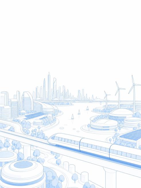 「图片1」纯白色背景，画面构图远景建筑缩小50%，边缘清晰预览效果