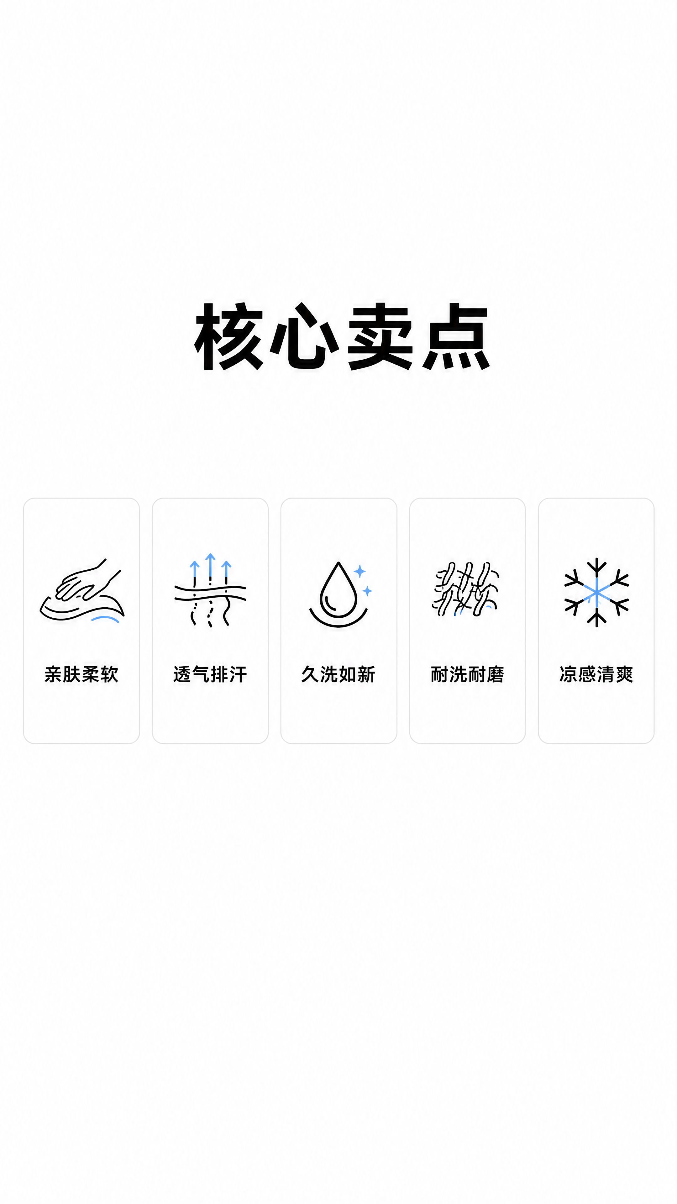 [第2屏] 索罗娜凉感POLO衫核心卖点总览屏。五个核心卖点用… - 图片创意预览