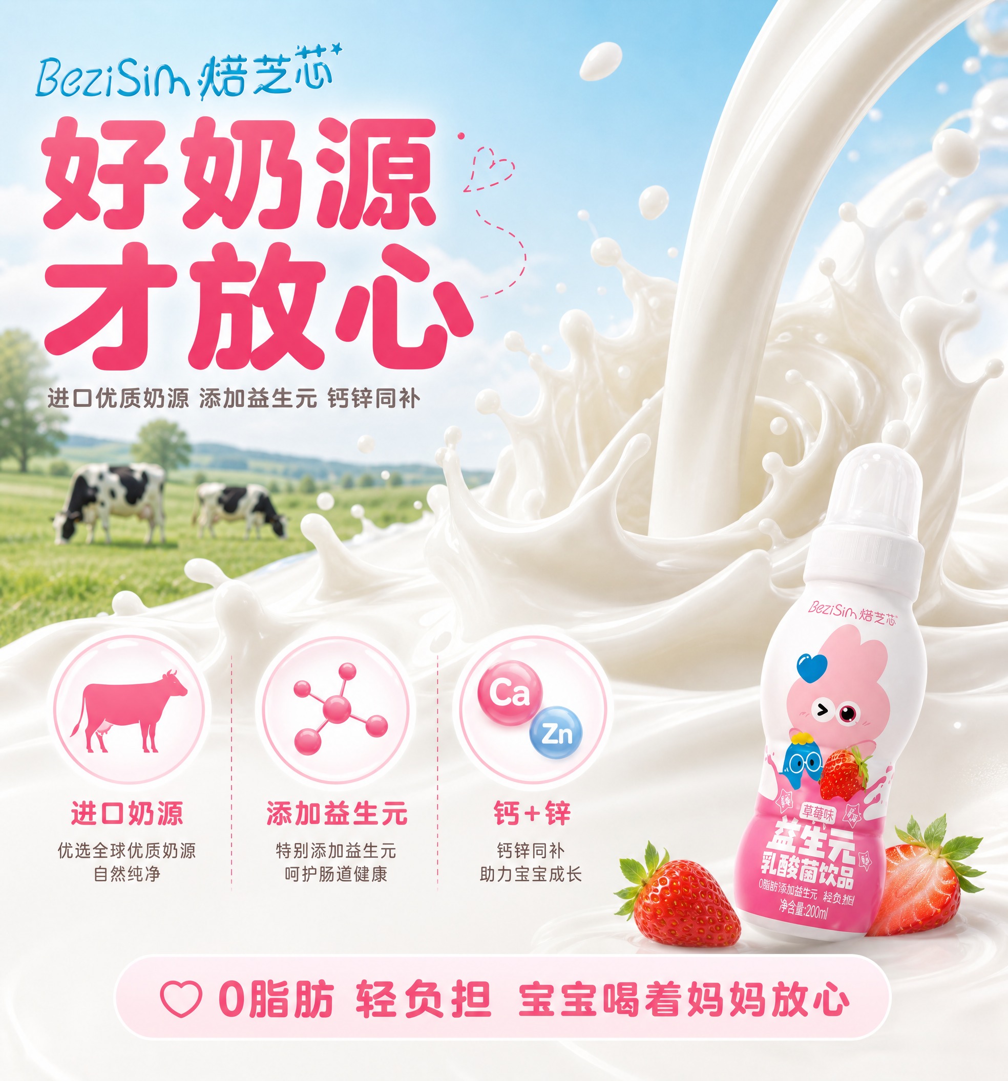 [商品] 使用【图1】焙芝芯益生元乳酸菌饮品；保留奶嘴瓶盖、粉… - 图片创意预览