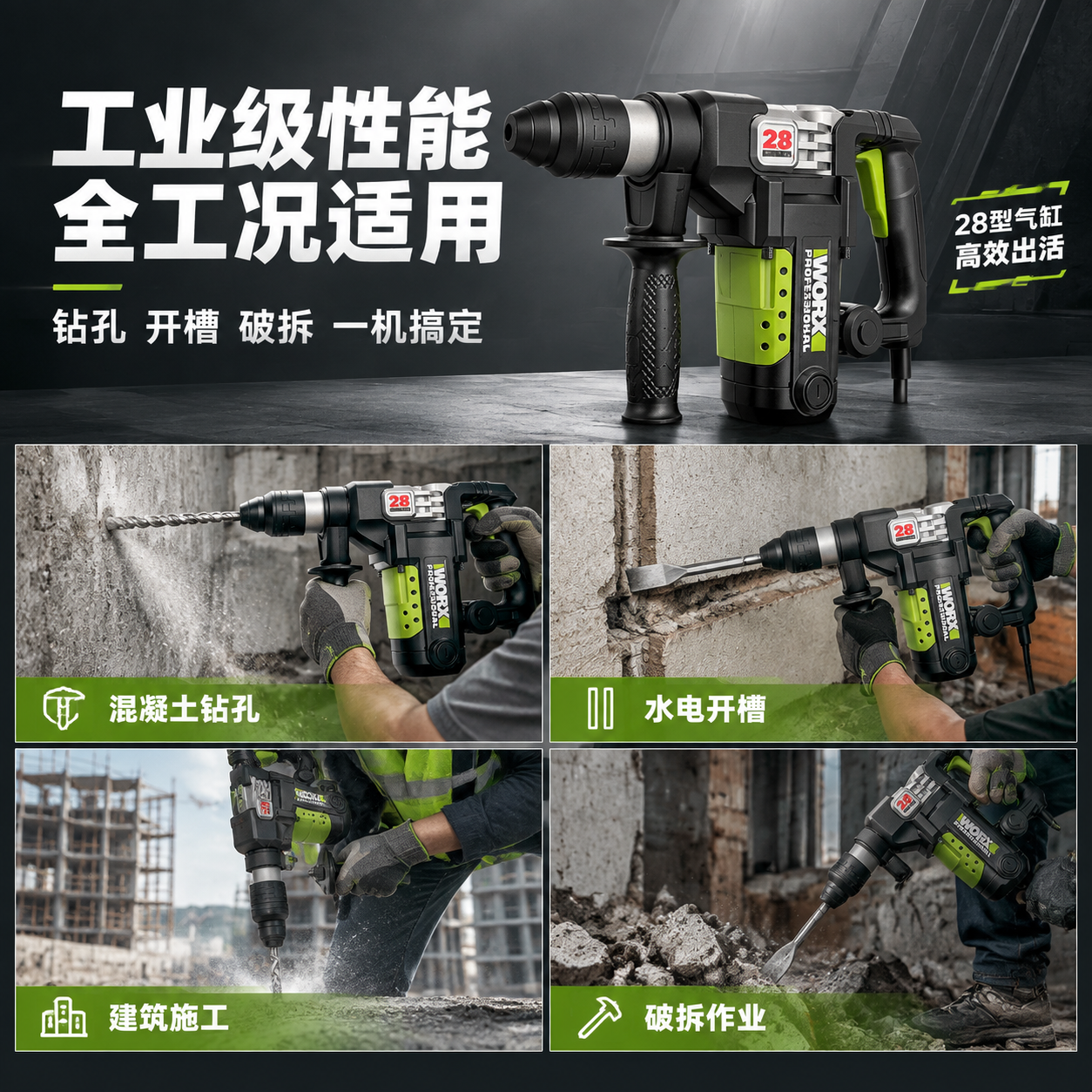 [主图-4] 多场景应用图，主题：工业级性能 全工况适用。 [… - 图片创意预览