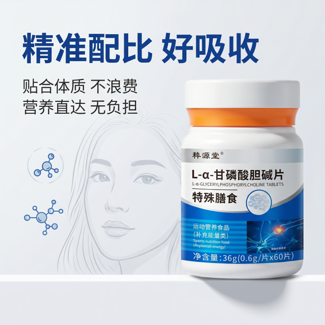 「图片1」，生成一套主图（5张），商品名称是L-α- 甘磷酸胆碱片，卖点是1.双黄金成分强强联手，1+1＞2 护大脑L-α- 甘磷酸胆碱（GPC）：国家批准新食品资源，国际公认护神经！直接补乙酰胆碱，预览效果