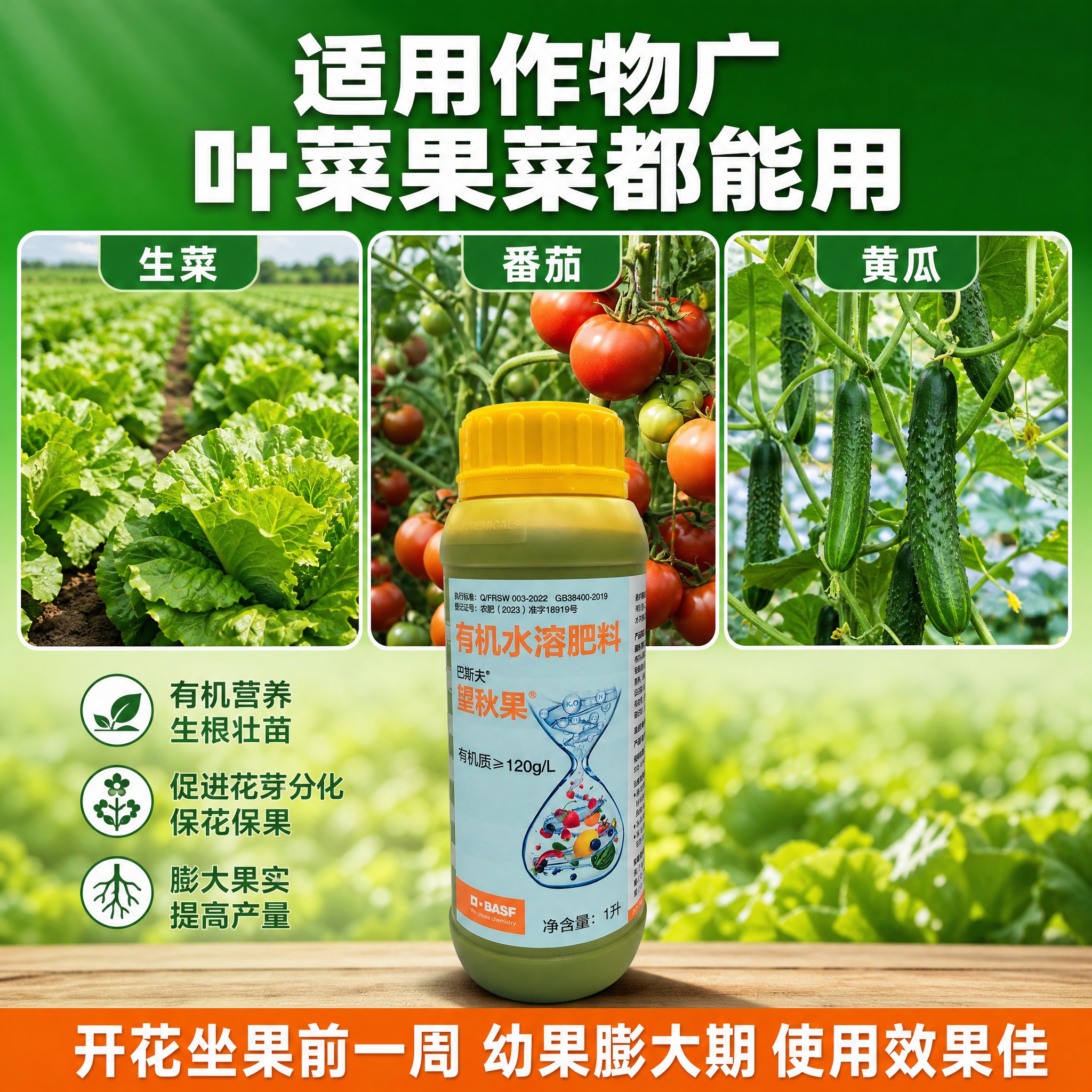 [主图-4] 巴斯夫望秋果有机水溶肥料 适用作物场景 生菜番茄… - 图片创意预览