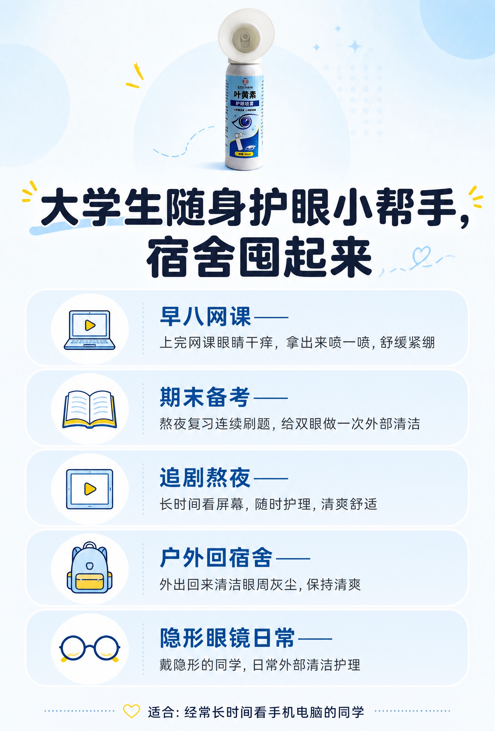 [商品] 使用【图2】叶黄素护眼喷雾产品图，放在页面顶部作为视… - 图片创意预览