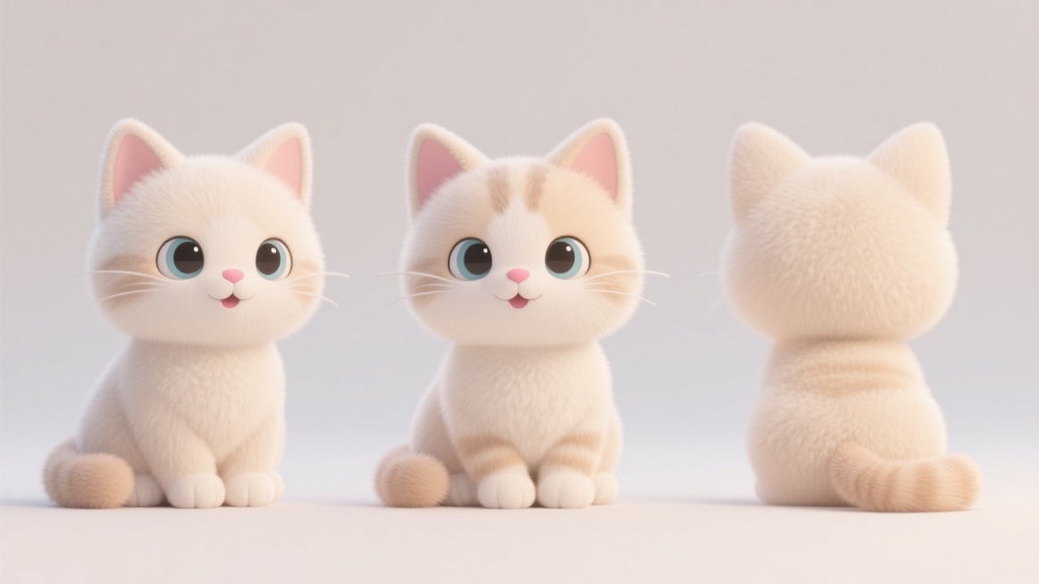 猫咪玩偶预览效果