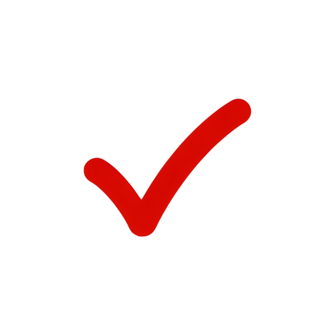 生成一个红色对号的图预览效果