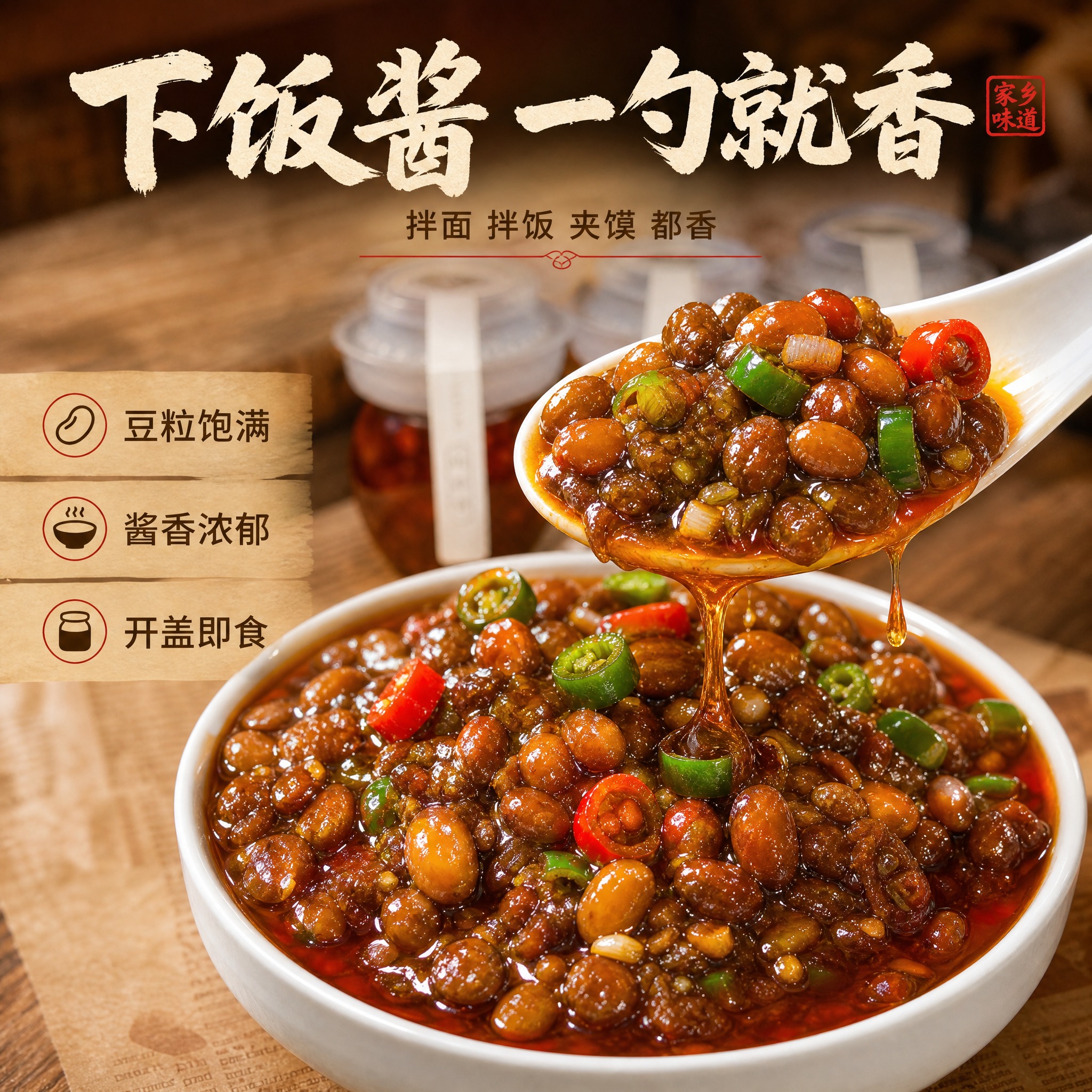 [主图-2] 唯一任务：极致食欲满版微距。以用户实拍白瓷碗中满… - 图片创意预览