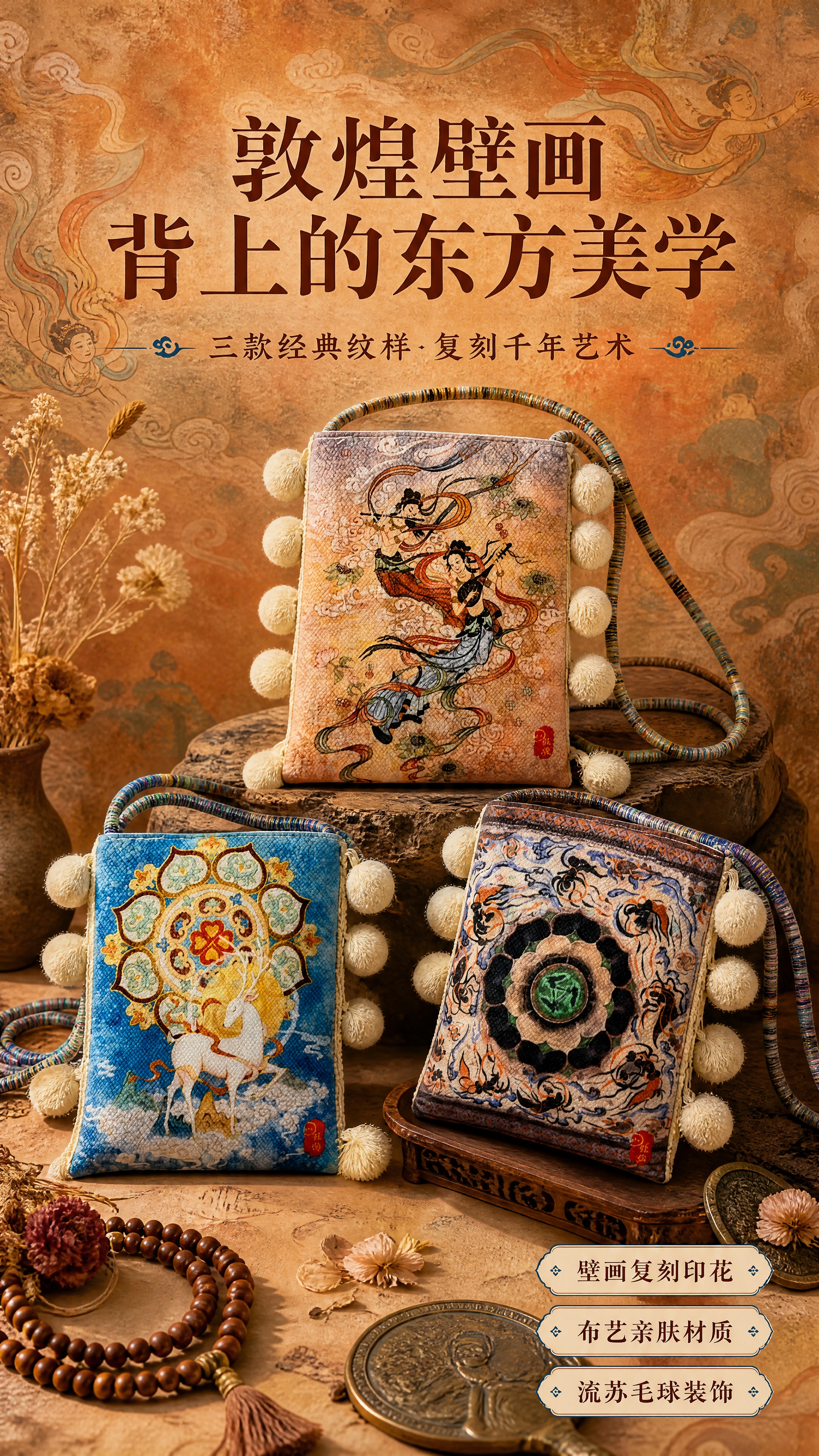 [商品] 使用【图1】飞天乐伎款、【图2】九色鹿款、【图3】藻… - 图片创意预览