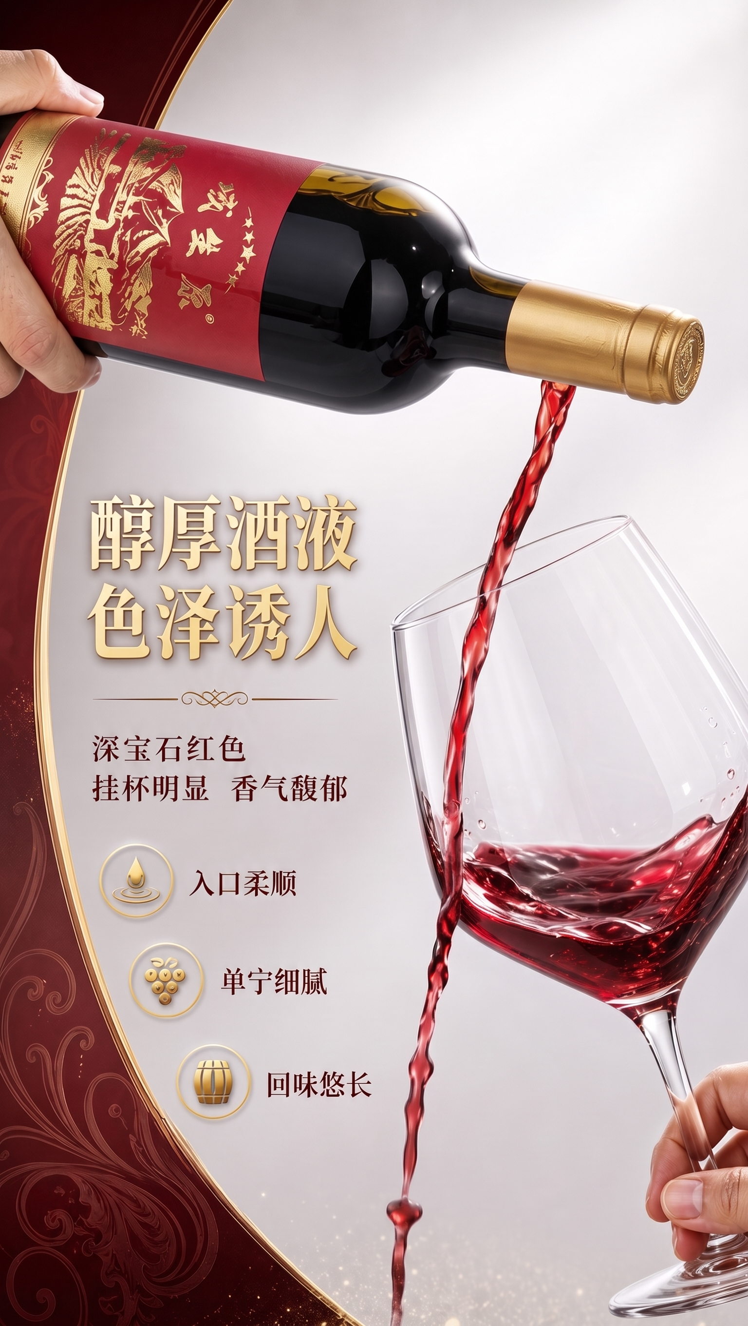 倒红酒跑偏了 - 图片创意预览