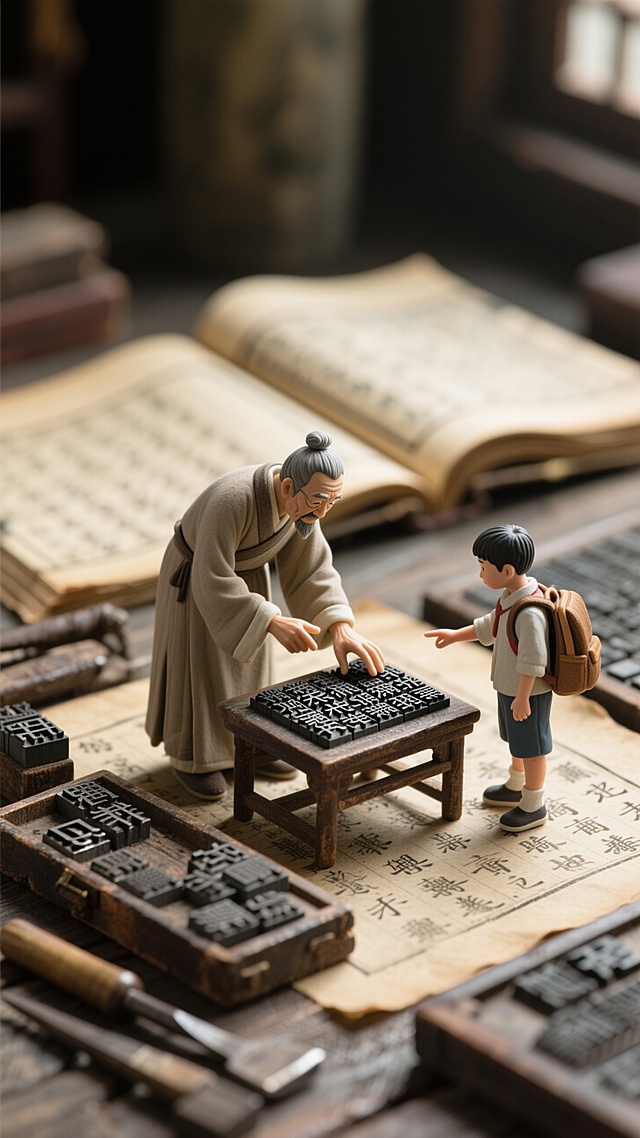 复古中式微缩艺术，国潮石刻风，师徒传承文化精髓。