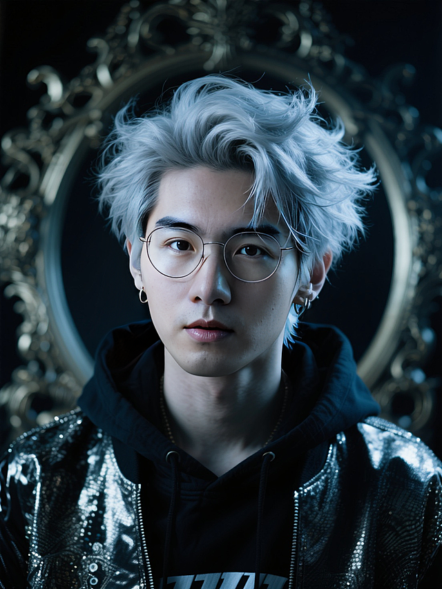 😎嘻哈银发帅哥写真，电影质感高级感爆棚🎬