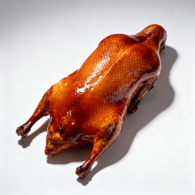 只需要图片中的熟食烧鸭和烧鸭投影背景，灯具和鲜肉都不需要，然后吧熟食烧鸭背景放置在图片中间，生成的图片一样或者类似的风格都可以，一共生成12张预览效果