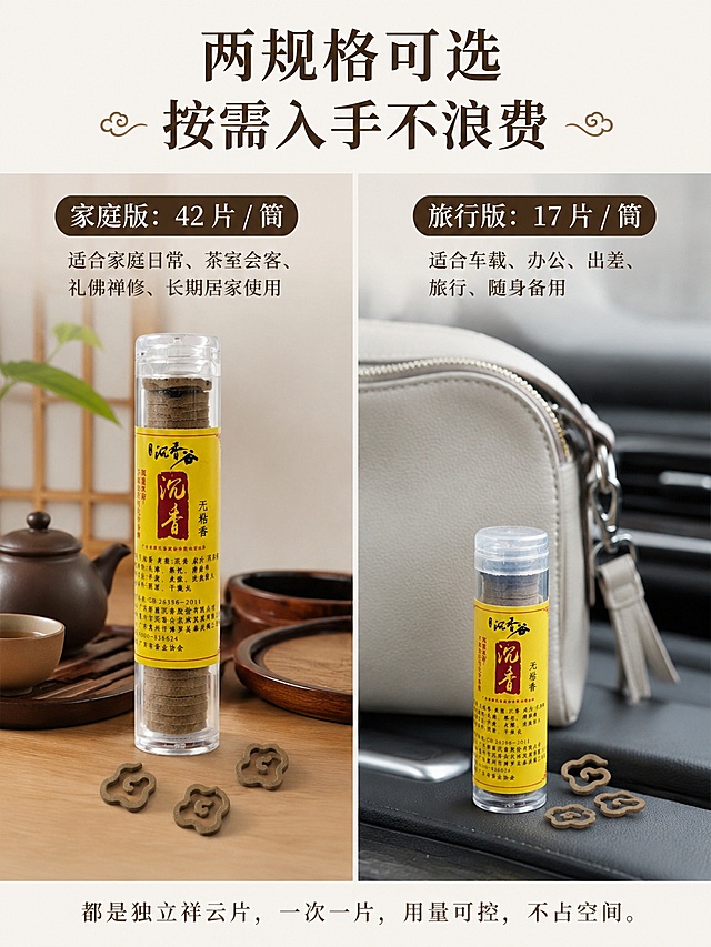 根据以下内容制作拼多多电商12张详情页。「图片1」「图片1」「图片1」「图片1」「图片1」「图片1」「图片1」「图片1」「图片1」「图片1」第 1 张：
•画面设计：高清慢镜头拍摄祥云香燃烧烟雾，搭配雅致茶席 / 禅意空间背景，整体东方美学质感。画面加入品牌记忆点 “装逼云香”。
•文案内容
￮主标题：一缕祥云沉香 赴一场东方雅事
￮副标题：广东博罗长寿之乡直供・纯沉香无粘粉祥云香
￮字样：“装逼云香”
￮底部落款：水擎品牌・沉香谷系列 自有 5000 亩沉香种植基地
•作用：用氛围感和价值感留住用户，避免刚进店就划走。“装逼云香” 增强品牌记忆点和首屏识别度。
第 2 张：
•画面设计：左右对比结构，左侧 “劣质香危害”（呛鼻、熏眼、头晕），右侧 “我们的沉香”
•文案内容
￮标题：你还在熏 “有害香” 吗？
￮左侧痛点：
✘ 粘粉杂料占比高 燃烧刺鼻呛喉
✘ 添加化学香精 闻久头晕恶心
✘ 无名小作坊 品质安全无保障
￮右侧解决方案：
✔ 纯沉香粉高压压制 0 粘粉 0 添加
✔ 原产地自有基地 全链条可控
✔ 国标生产 权威协会全程监制
•作用：引发用户共鸣，让用户觉得 “这说的就是我之前买的”，自然认可我们的产品
第 3 张：
•画面设计：四大卖点图标 + 文字的四宫格排版，清晰直观
•文案内容
￮标题：为什么懂香的人都选这款祥云沉香？
￮四大核心价值：
a.「纯」 纯沉香原料 无粘粉无香精
b.「源」 博罗直供 自有千亩沉香林
c.「美」 祥云国风造型 寓意吉祥
d.「广」 全场景适配 随身随心用
•作用：浓缩核心优势，让用户快速感知产品价值
第 4 张：
•画面设计：上半部分 “世界长寿之乡・博罗” 地域标识，下半部分基地航拍 + 沉香树林实拍 + 采香过程图
•文案内容
￮标题：源自世界长寿之乡 —— 广东惠州博罗
￮正文：
岭南核心沉香产区，气候温润、土壤肥沃，孕育出油脂饱满、香韵清甜的优质沉香。
品牌自有 5000 亩标准化沉香种植基地，超 100 万棵原生沉香树，从种植、采香、制香全产业链自主把控，没有中间商赚差价，每一片香都溯源可查。
•作用：用产地和规模实力，让用户相信 “原料正宗、价格实在”
第 5 张：
•画面设计：左侧沉香原料 / 沉香粉特写，右侧制香四步工艺流程图（选料→低温磨粉→高压物理成型→自然阴干）
•文案内容
￮标题：只做纯沉香 拒绝多余添加
￮正文：
原料仅选用本土沉香树天然结香部分，油脂丰厚，香韵自带清甜凉韵。
采用高压物理压制工艺，不添加楠木粘粉、树皮粉等粘合剂，不勾兑任何化学香精、助燃剂。
燃烧后烟气洁白细腻，无焦糊杂味，香韵纯粹回甘，久闻不闷不呛，老人、孕妇、敏感体质也能安心熏用。
•作用：把 “无粘粉” 的优势讲透，和普通香拉开价值差距
第 6 张：
•画面设计：祥云香片多角度特写，燃烧烟雾流动的细节图，搭配云纹文化寓意解读
•文案内容
￮标题：一朵祥云 藏着东方美学与吉祥祝愿
￮正文：
复刻传统如意祥云纹样，镂空巧思设计，燃烧时烟气沿云纹缓缓飘散，如烟云缭绕，兼具实用性与观赏感。
祥云自古寓意吉祥如意、平安顺遂，无论是居家自用以求心安，还是礼佛供香表达心意，亦或是赠予亲友，都饱含美好祝愿。
单片独立可拆分，一次一片，用量可控不浪费，燃烧时长适配短时熏香需求。
•作用：赋予产品情绪价值和文化价值，让用户觉得 “不止是香，更是雅物”
第 7 张：
•画面设计：左右双规格对比，左侧家庭版大筒放在茶席、客厅、佛堂场景中；右侧旅行版小筒放在包包、车载、出差旅行场景中
•文案内容
￮标题：两规格可选 按需入手不浪费
￮家庭版：42 片 / 筒，适合家庭日常、茶室会客、礼佛禅修、长期居家使用
￮旅行版：17 片 / 筒，适合车载、办公、出差、旅行、随身备用
￮底部小字：都是独立祥云片，一次一片，用量可控，不占空间
•作用：帮助用户快速决策，避免因规格不清放弃购买
第 8 张：
•画面设计：四大场景高清实拍，每格一个场景 + 对应价值
•文案内容
￮标题：一片沉香 适配你所有的静心时刻
￮四大场景：
① 茶席会客：待客品茗时点一片，清雅沉香烘托氛围，提升茶席格调
② 礼佛禅修：清净本香，如法供佛，烟气清淡不熏染佛堂器物
③ 居家办公：舒缓工作紧绷感，净化室内异味，看书、午休、办公都适配
④ 车载出行：小巧便携，祛除车内塑胶、异味，行车途中舒缓疲劳
•作用：让用户对号入座，联想到自己使用的画面，强化 “我需要” 的念头
第 9 张：
•画面设计：左右对比表格，左侧普通有粘香，右侧我们的祥云无粘沉香
•文案内容
￮标题：一目了然的差距 选对不踩坑
￮对比项：
对比维度	普通有粘线香 / 盘香	祥云无粘沉香
原料成分	木粉 + 粘粉 + 香精，杂料占比高	纯沉香粉，无任何额外添加
香韵体验	刺鼻浓烈，闻久发闷头晕	清甜柔和，凉韵回甘，久闻不呛
造型设计	普通长条 / 圆盘，无设计感	国风祥云造型，观赏寓意兼具
使用方式	整根 / 整盘点燃，极易浪费	单片拆分，按需取用，用量可控
安全程度	易含助燃剂、重金属，有隐患	国标生产，无添加，孕婴可用
•作用：通过对比放大优势，让用户直观感受到产品的价值，不愿再选便宜劣质香
第 10 张：
•画面设计：企业营业执照、产品执行标准、广东省香业协会监制标识、品牌 logo 组合排版，清晰正规
•文案内容
￮标题：正规品牌出品 每一片都有保障
￮正文：
本品为水擎品牌旗下「沉香谷」系列，由广东新圆沉香股份有限公司出品，惠州市沉香谷农林发展有限公司联合生产。
严格执行 GB 26386-2011 国家香制品标准，由广东省香业协会全程监制，每批次产品均经过质量检测，品质安全可追溯。
•作用：用企业资质和官方监制，建立权威信任，让用户买得放心
第 11 张：
•画面设计：上半部分展示透明圆筒包装、密封口、便携尺寸；下半部分简洁问答排版
•文案内容
￮标题：你关心的问题 我们都解答了
￮包装储存：
采用高透密封圆筒包装，防潮锁香性能佳，久放不跑味、不发霉，很好保留沉香本味。
家庭版 42 片适合长期家用，旅行版 17 片适合随身备用。
￮Q1：一片祥云香能燃烧多久？
A：单片燃烧约 20-25 分钟，适合短时熏香，会客、午休、办公时长刚好。
￮Q2：孕妇和小孩可以用吗？
A：产品为纯沉香粉压制，无化学添加，烟气温和，正常通风环境下可使用。
￮Q3：两规格有什么区别？
A：家庭版 42 片 / 筒，适合日常长期使用；旅行版 17 片 / 筒，适合车载、办公、出差和随身备用。
￮Q4：香品怎么保存？
A：置于阴凉干燥处密封存放即可，避免潮湿和阳光直射。
•作用：提前解决用户疑惑，不用等客服回复，提升静默下单率
第 12 张：
•画面设计：产品全家福，家庭版与旅行版双规格并排展示，搭配祥云香片燃烧场景，底部醒目的售后承诺栏
•文案内容
主标题（醒目大字）：家庭版 / 旅行版 随心选
副标题：源头直供 以亲民价格 享天然好沉香
规格强调：
家庭版 42 片 / 筒｜旅行版 17 片 / 筒
售后保障栏：

✅ 正品保障

底部引导语：点击下方「立即拼单」 把一缕祥云沉香带回家
作用：用规格选择 + 零风险承诺，打消用户最后犹豫，促成当场下单。