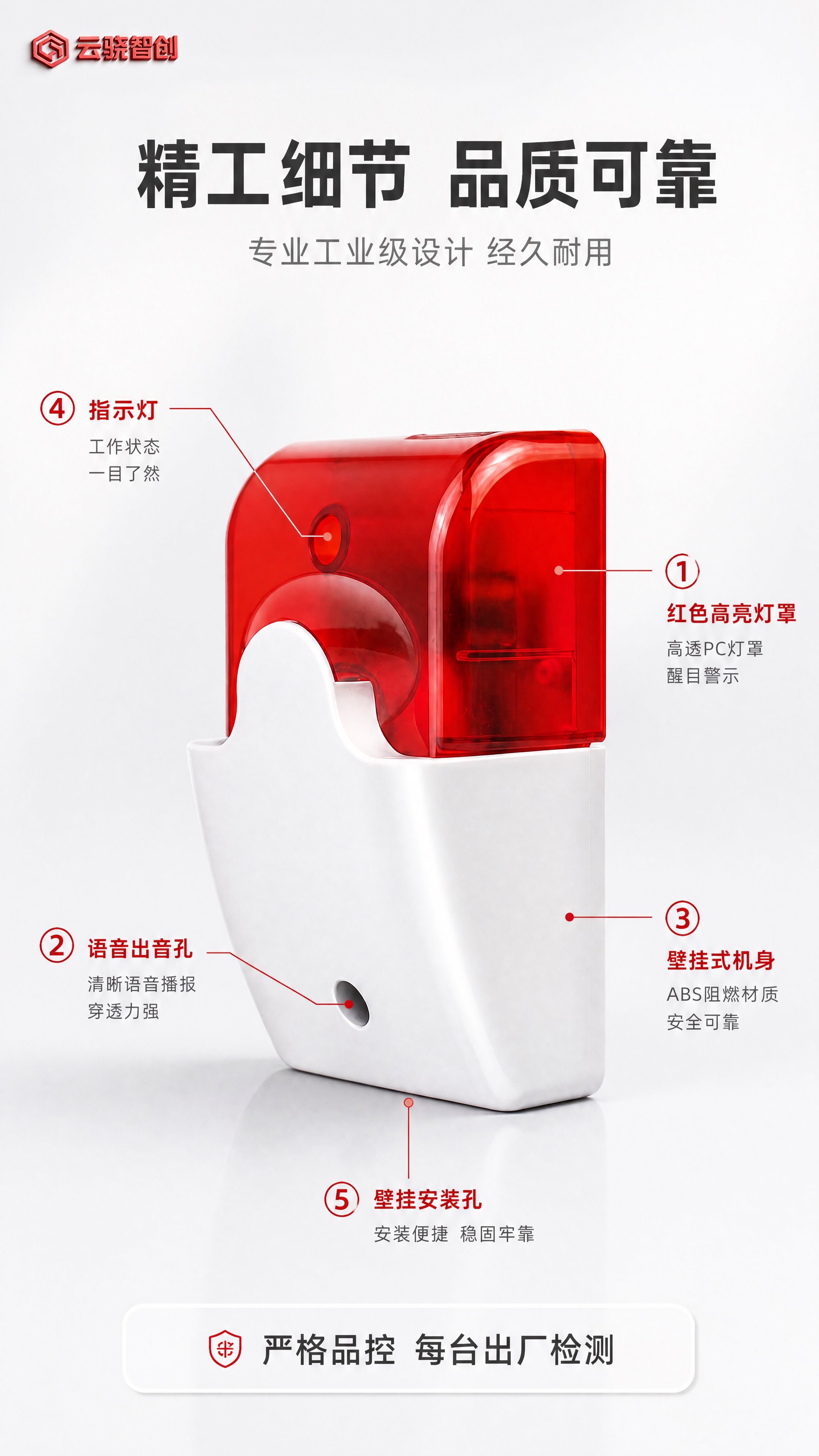 [商品] 使用【图1】自定义语音4路声光报警器；严格保留产品外… - 图片创意预览