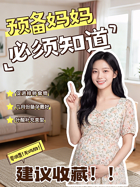 科学备孕小知识小红书封皮