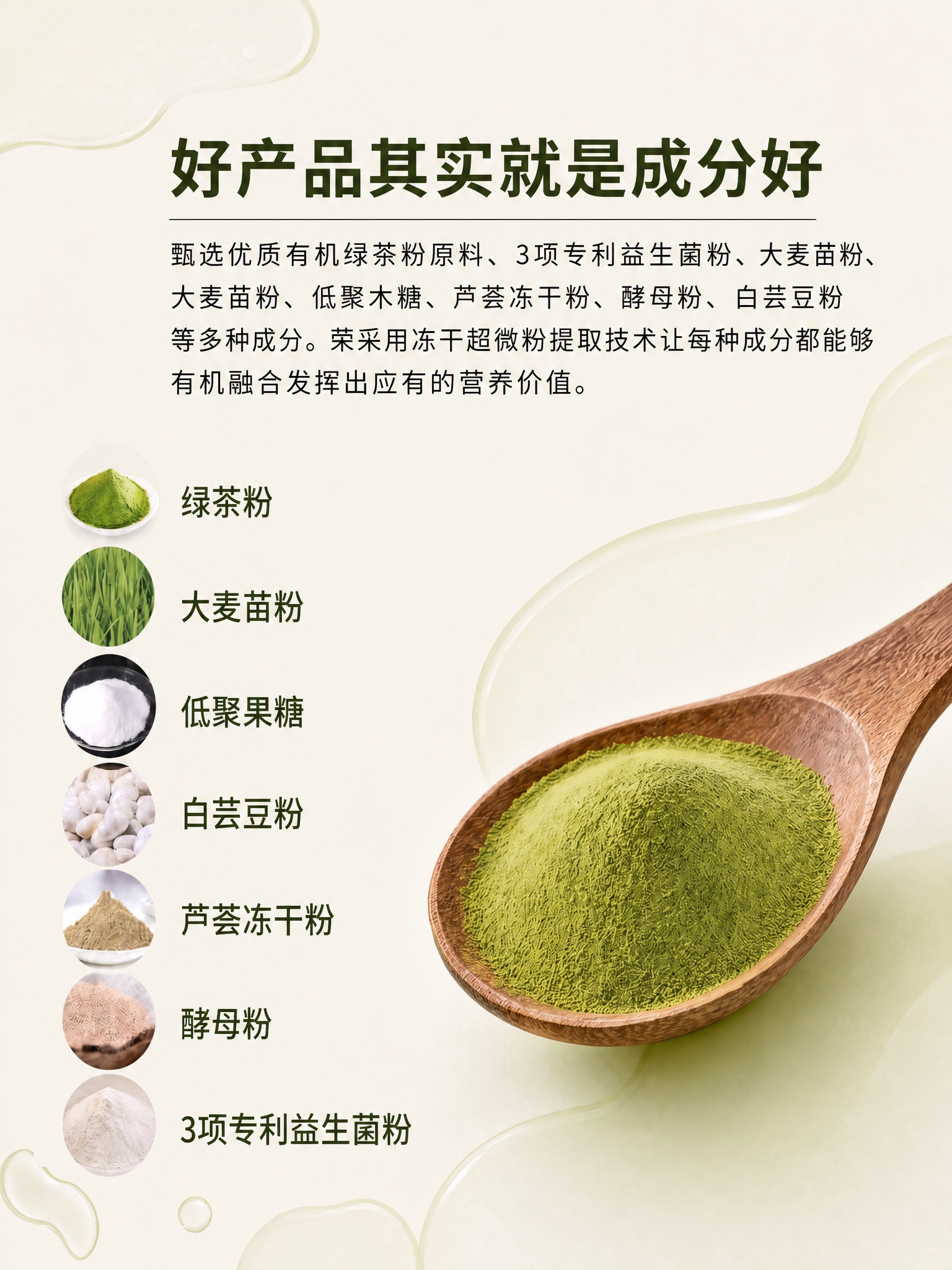 将这张成分原料图改成3:4竖版主图比例，所有内容保持不变，包括… - 图片创意预览