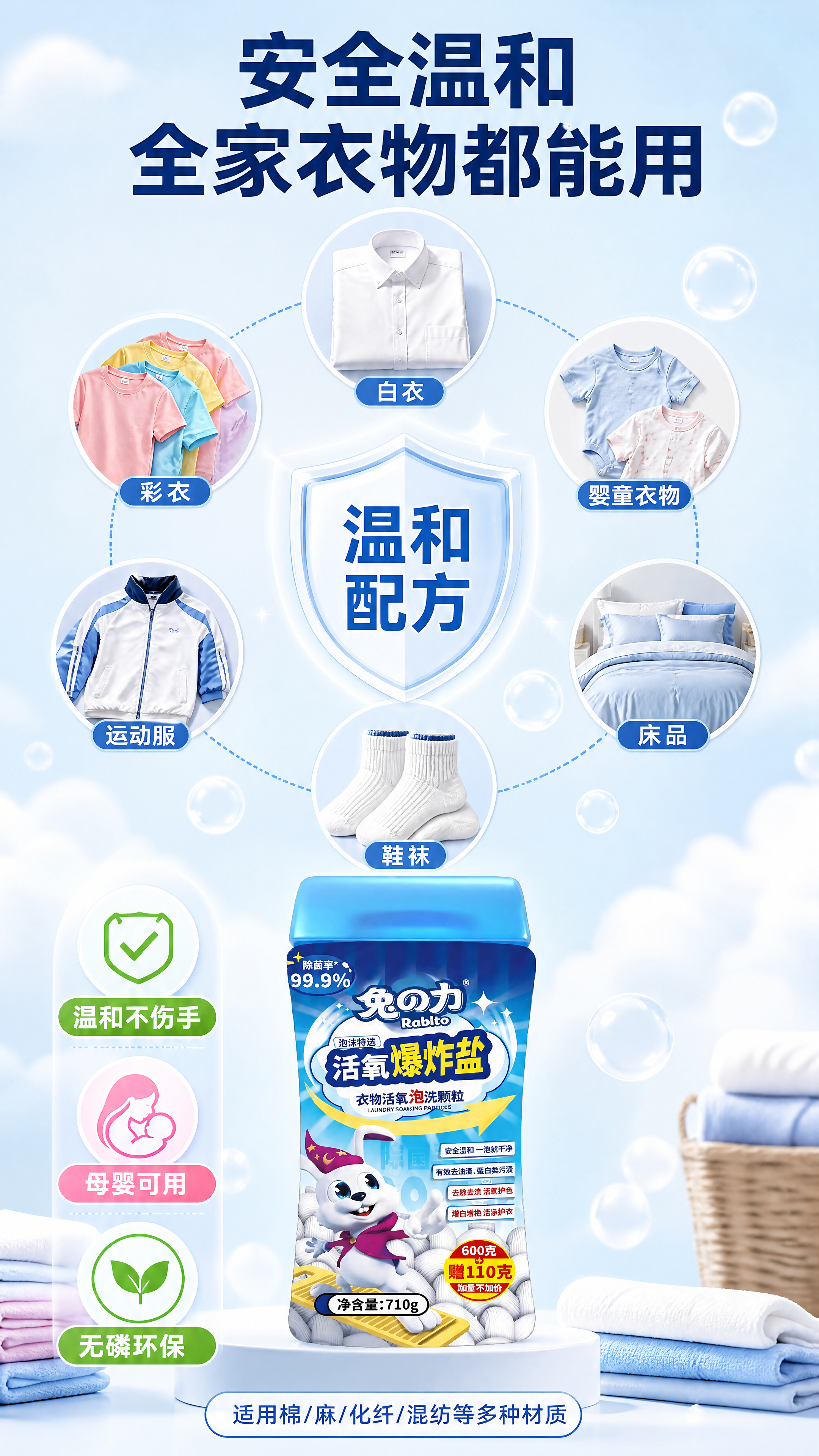 [第3张] 兔之力活氧爆炸盐适用范围与安全温和页。本张使用【图… - 图片创意预览