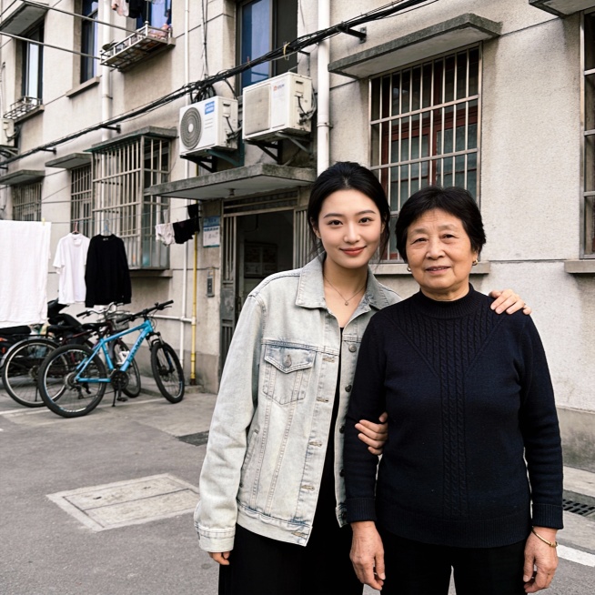 日常生活快照，非特定构图与打光，随手一拍的感觉，真实场景，一对中国母女，50岁的母亲和25岁的女儿，不同风格的母女，逼真，现实感，真人感，母女合影。生成20张预览效果