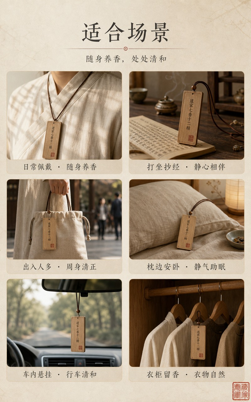 [商品] 使用【图1】中的道家七香十二精古法合香牌与香材视觉体… - 图片创意预览