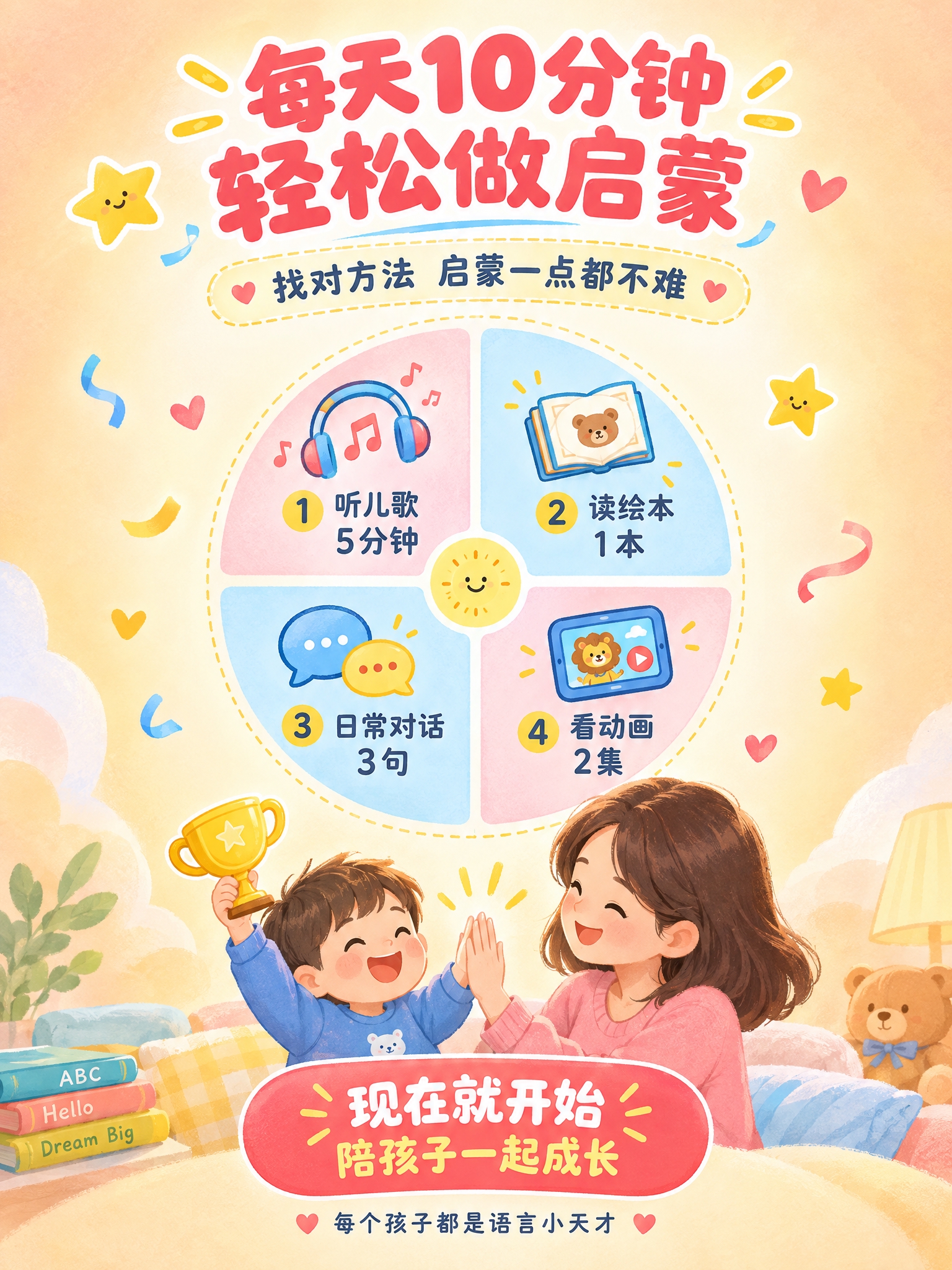 [商品] 英语启蒙育儿干货教育服务类内容，无实物商品。 [画面… - 图片创意预览