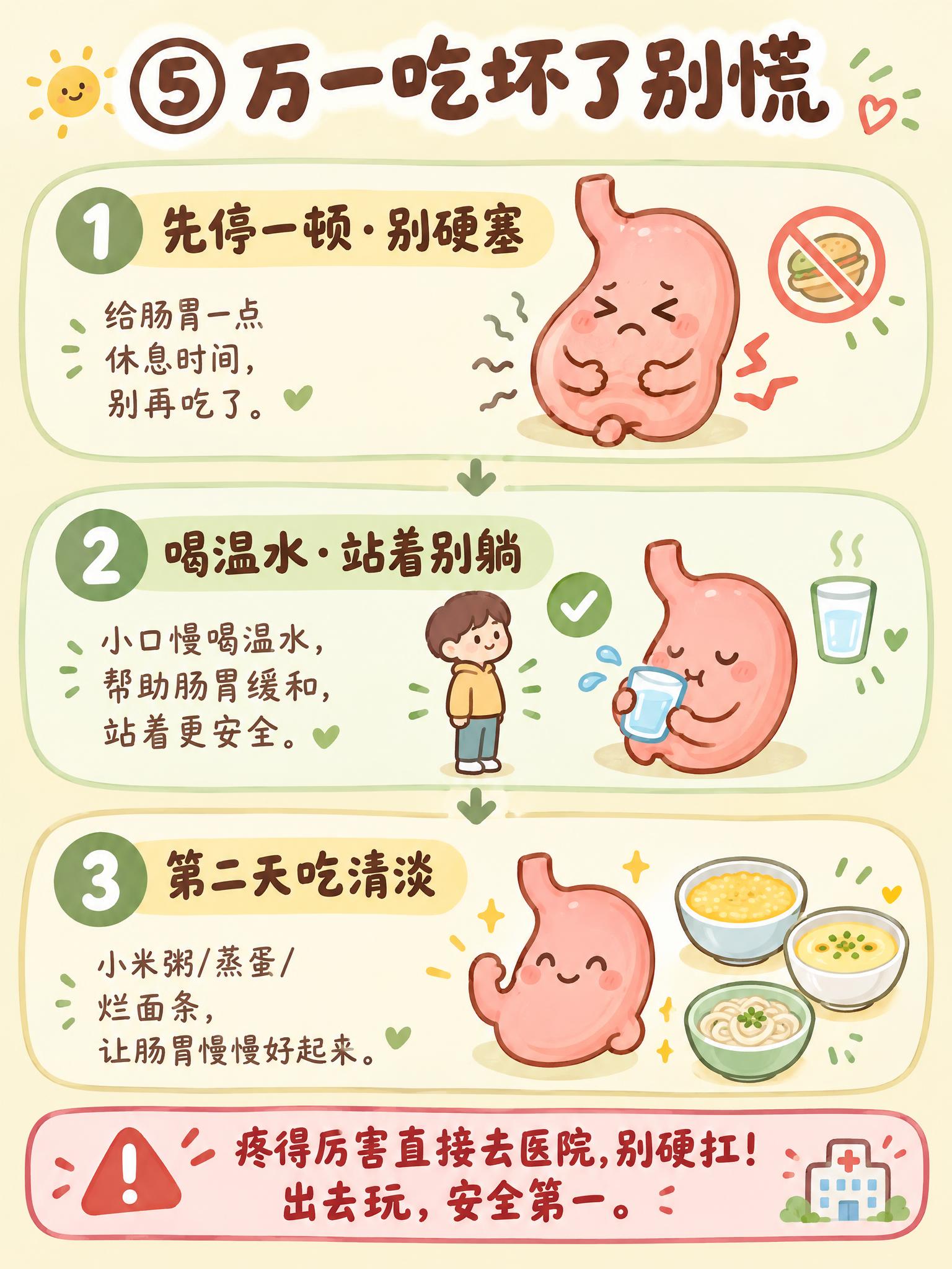 可爱软萌卡通风格科普卡片，3:4竖版，低饱和暖黄色+奶白浅绿色… - 图片创意预览