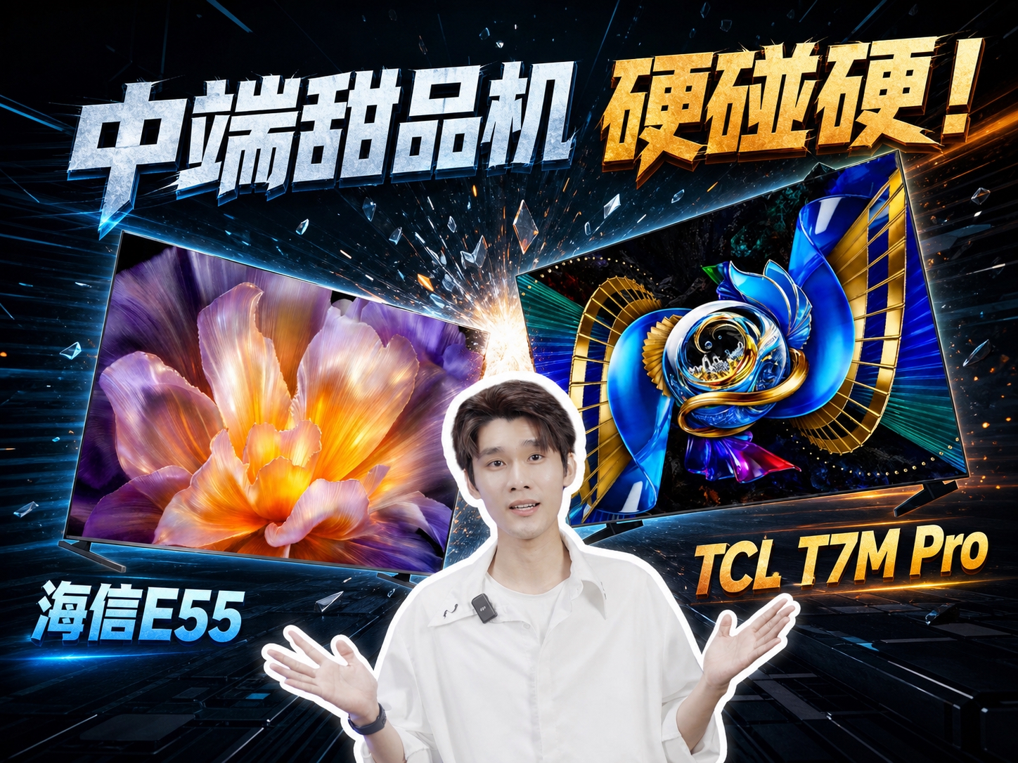 基于参考图进行修改：1. 背景更换为带有轻微简约科技感的深色背… - 图片创意预览