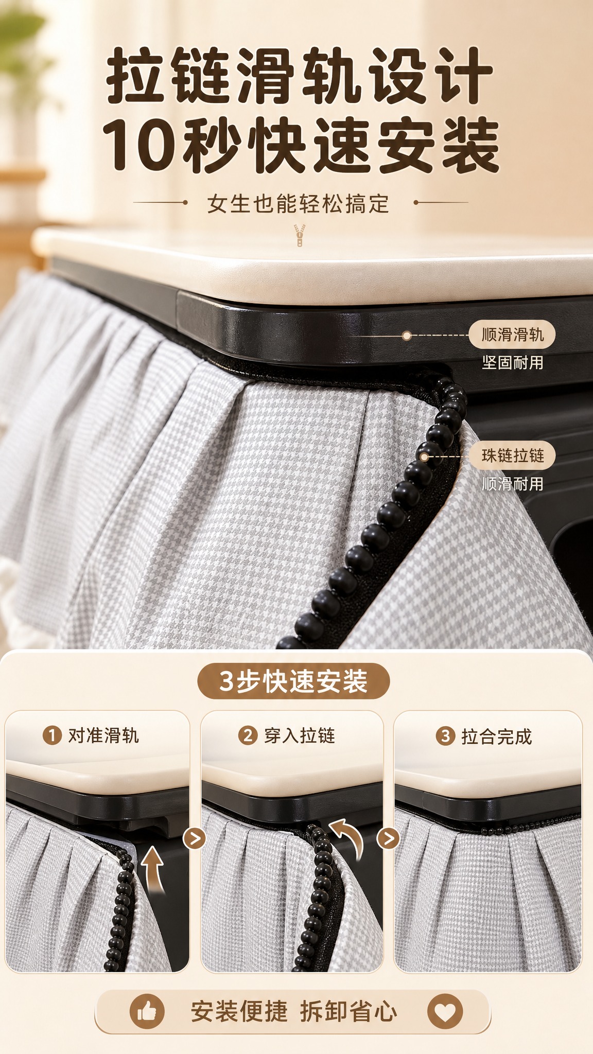 [商品] 使用【图5】拉链滑轨装置细节图（上半部分），展示桌面… - 图片创意预览