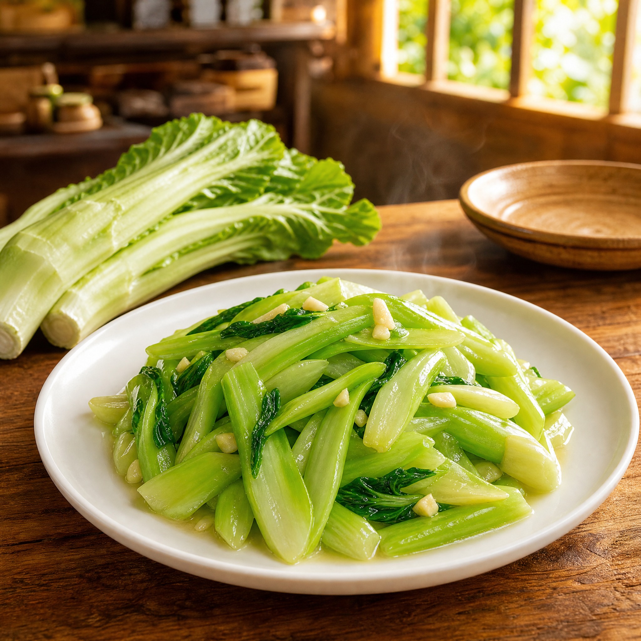 [主图-4] 农家自种棒棒菜清炒成品图，唯一任务：全图零文字，… - 图片创意预览
