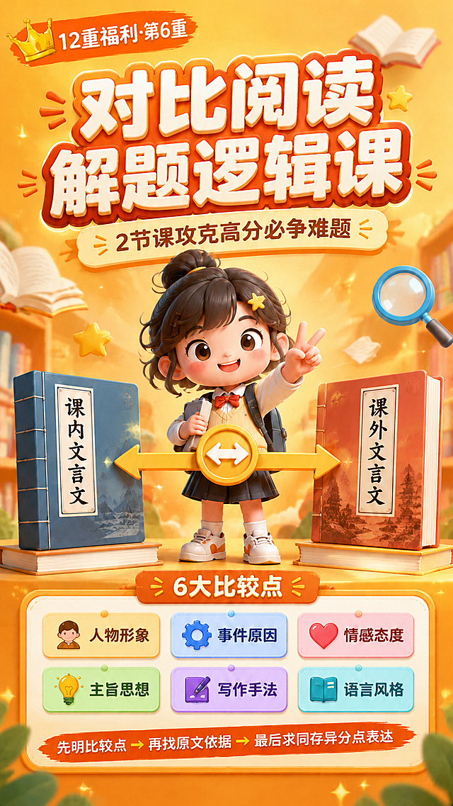 将这张海报左上角橙色笔刷标识中的文字，从"12重福利"修改为"12重福利·第6重"，保持金色皇冠图标和橙色笔刷背景样式完全不变，字体风格和颜色也保持一致。其余所有画面内容、文字、构图、风格全部原样保留，不要做任何改动。画面比例9:16竖版，2K分辨率。