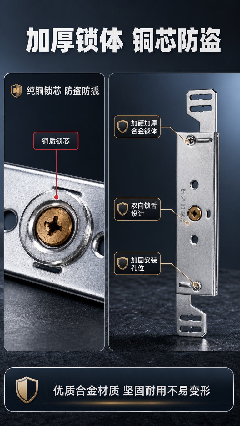 [商品] 使用【图3】锁体正面图和【图4】锁芯特写图；保留锁体… - 图片创意预览