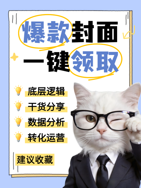 爆款封面领取运营经验知识分享蓝白手账风小红书封面预览效果
