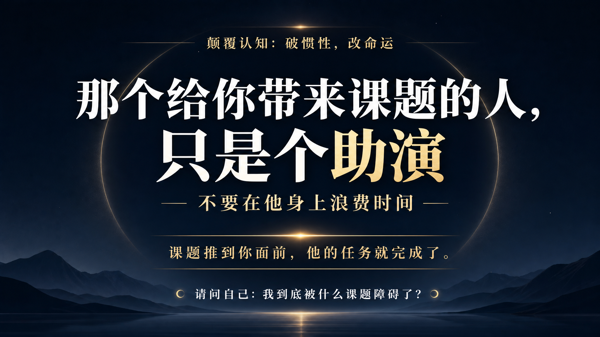 直播间干货PPT第1页封面，主题为“颠覆认知：破惯性，改命运”… - 图片创意预览