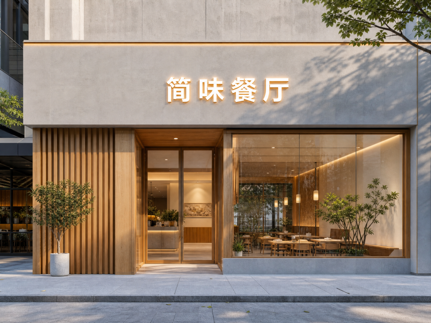 生成餐饮门头图片预览效果