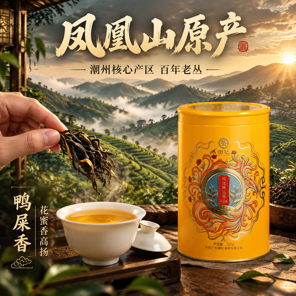 [主图-2] 核心亮点 潮州凤凰山原产地溯源 中茶凤凰单丛茶鸭… - 图片创意预览