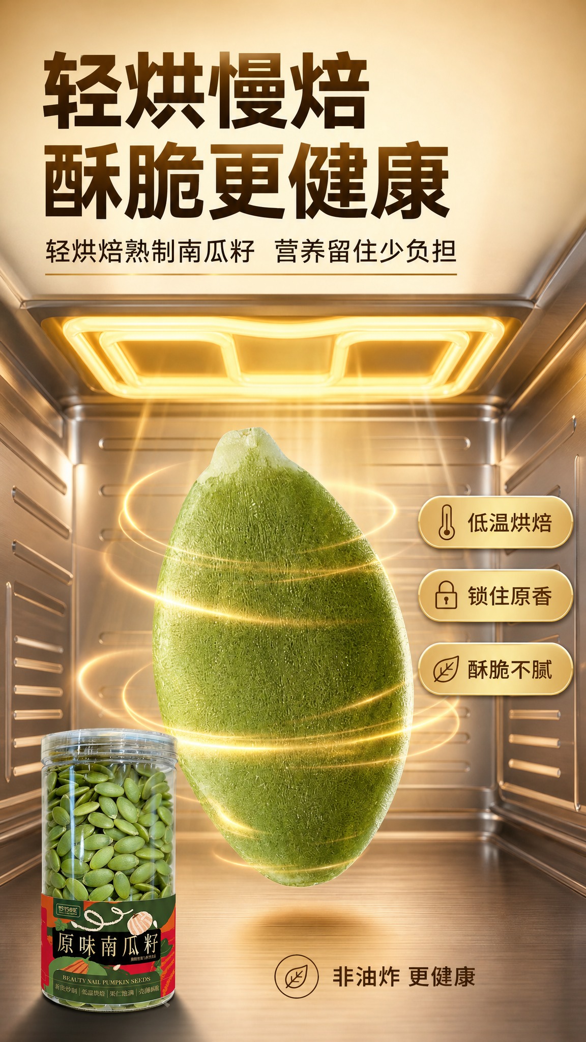 [商品] 使用【图1】节节旺原味南瓜籽罐装产品，保留全部包装原… - 图片创意预览