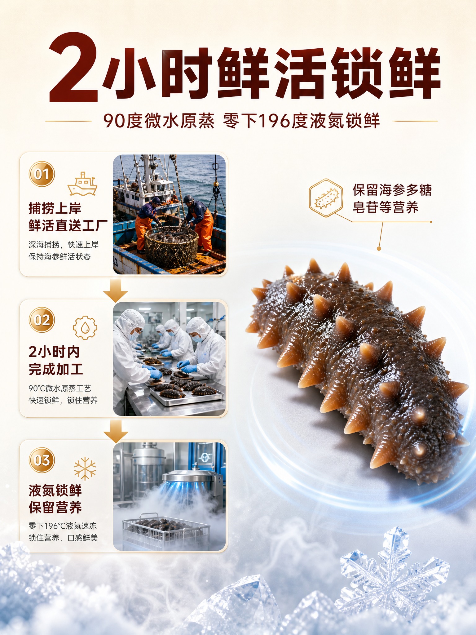 [商品] 使用【图1】大连辽刺参整参图；保留海参外形 颜色 材… - 图片创意预览