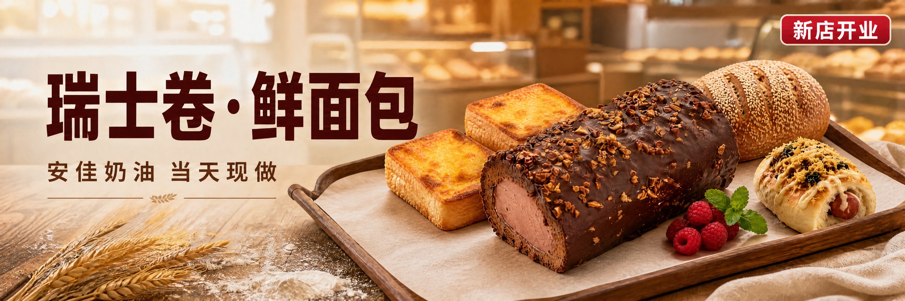 在原图基础上修改，将梦龙巧克力瑞士卷的比例放大，使其成为产品区… - 图片创意预览