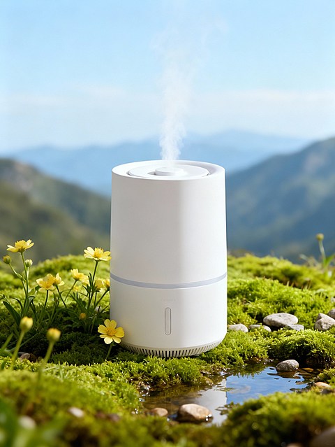 虚拟自然｜小家电｜山脉草地元素商品图