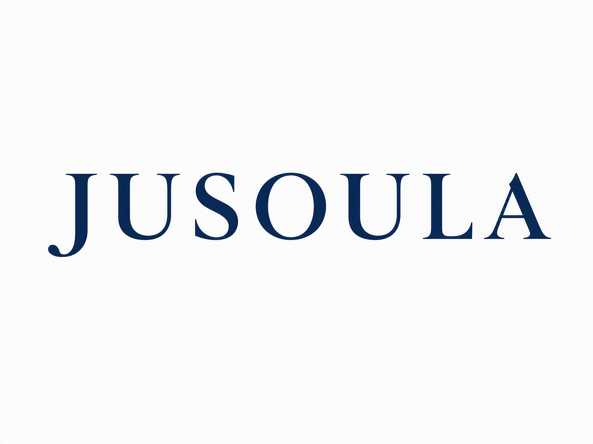 纯白色背景。平面艺术字体设计，7个英文字母主体文字"JUSOU… - 图片创意预览