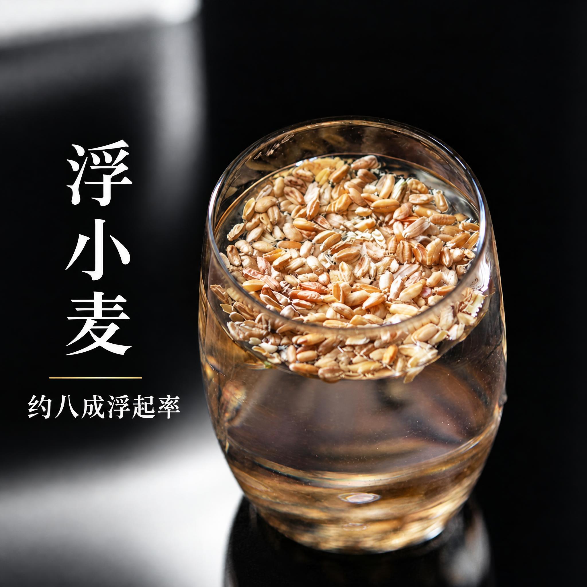 基于上传的浮小麦素材进行主图创作，严格使用上传素材，完整保留原… - 图片创意预览