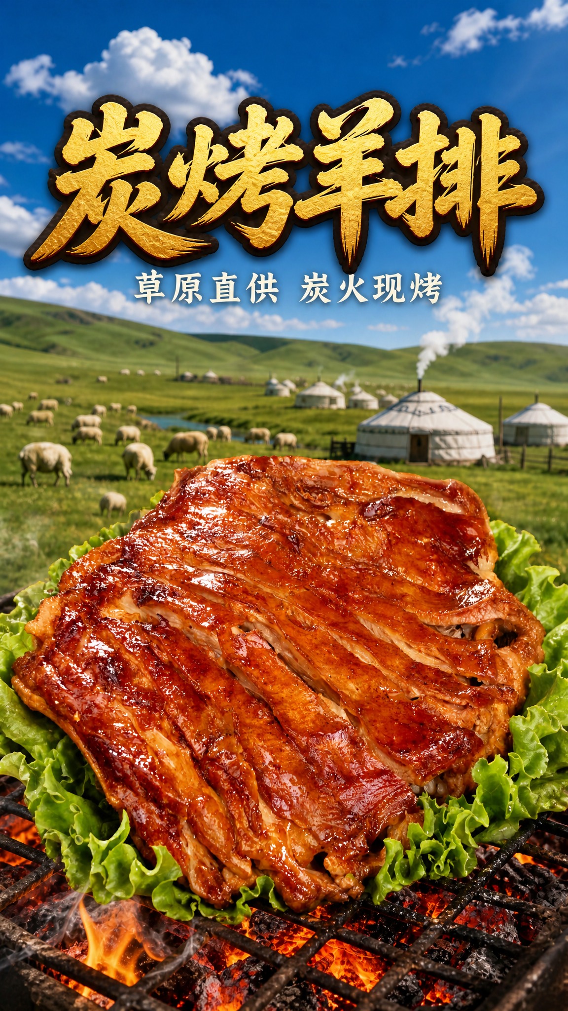 以这张炭烤羊排图（https://gdesign-dam-hz… - 图片创意预览