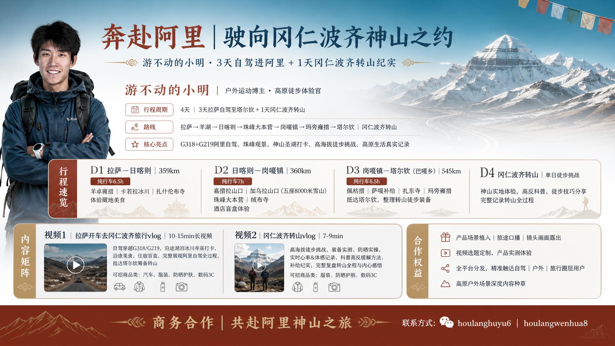 横向OnePage招商海报，高级感藏地高原风格，大量留白，画面… - 图片创意预览