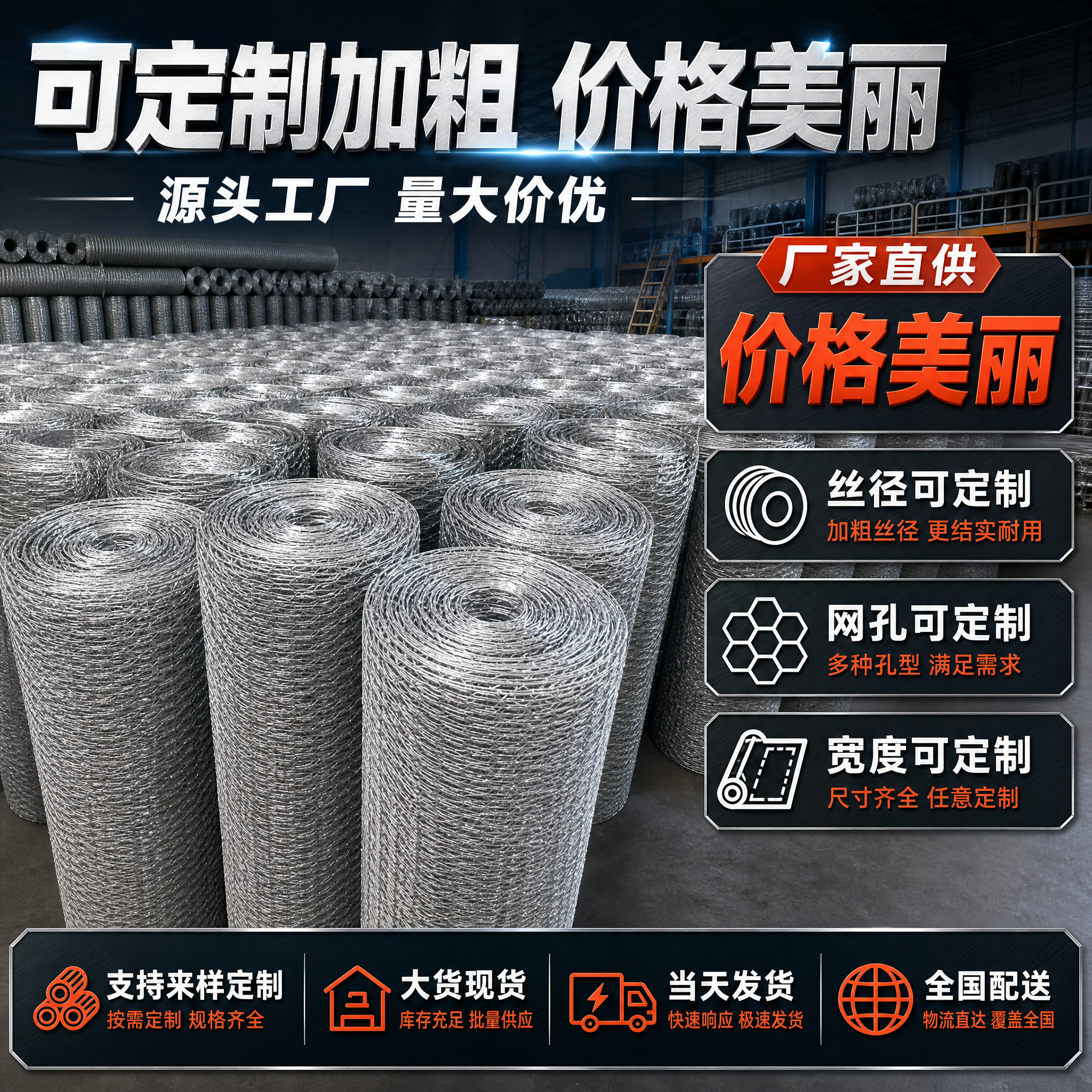[主图-4] 可定制加粗+价格卖点图，核心任务：突出可定制加粗… - 图片创意预览