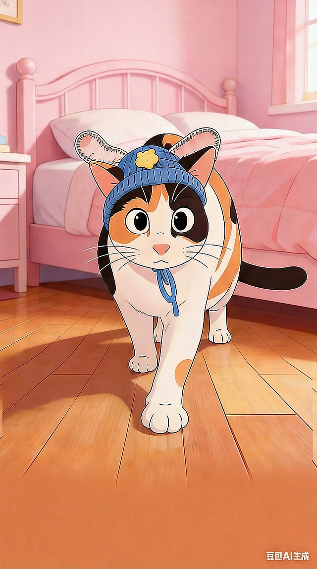 把猫的前面的抓子再伸向前一点