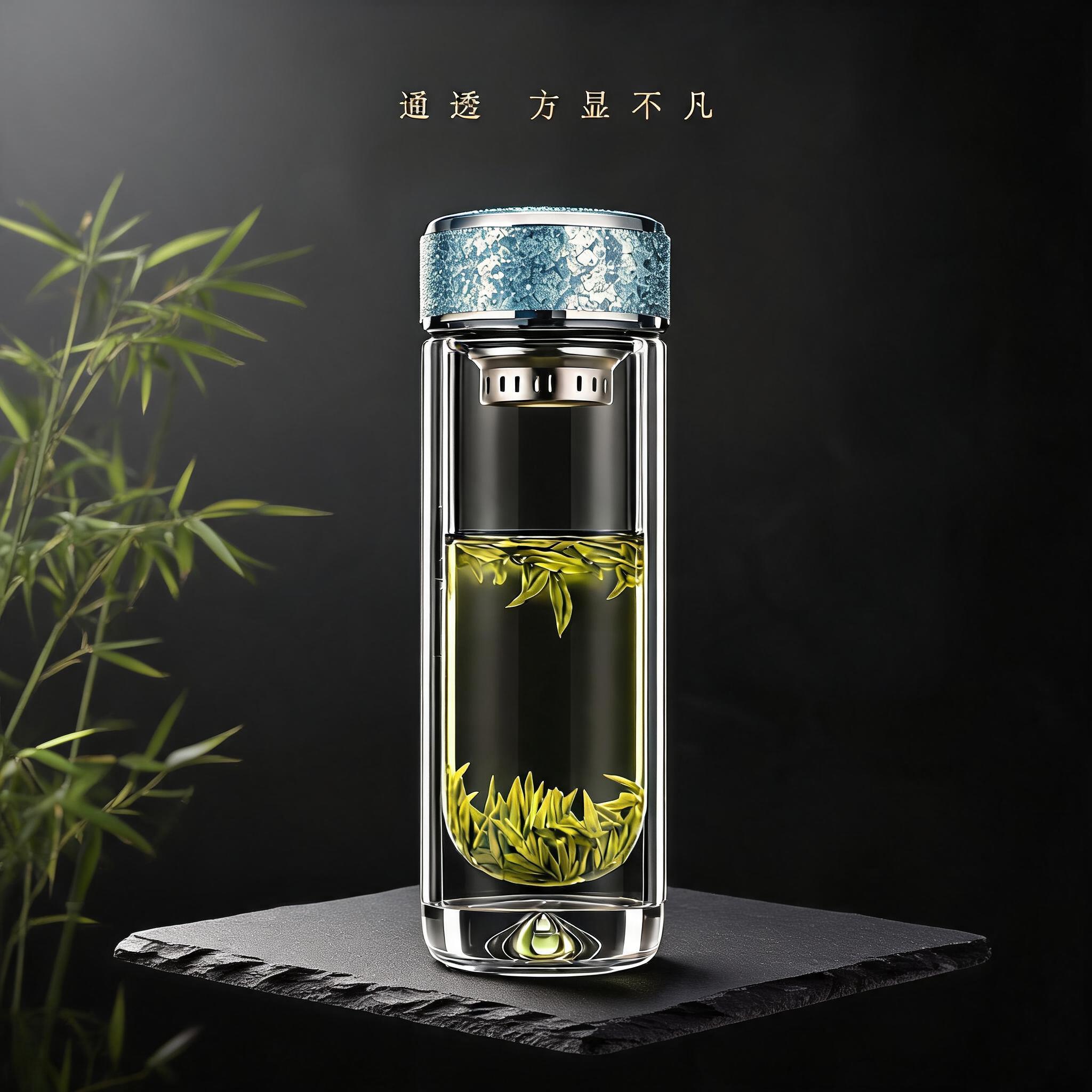 杯子完全保持不变，文字排版不变，生成简约有意境的不同暗黑风格主… - 图片创意预览