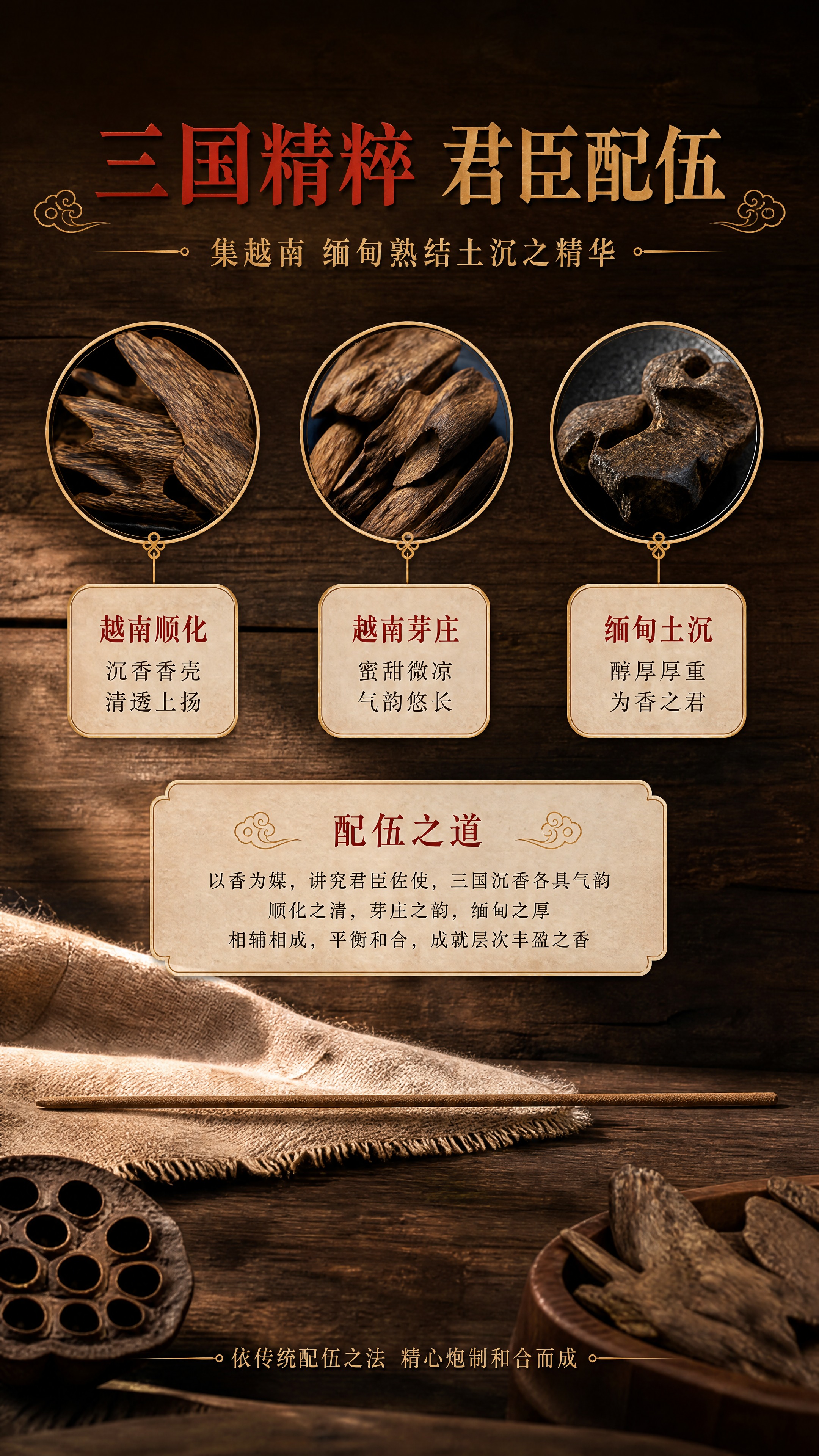[商品] 使用【图2】线香展示原料质感关联；保留线香棕褐色天然… - 图片创意预览